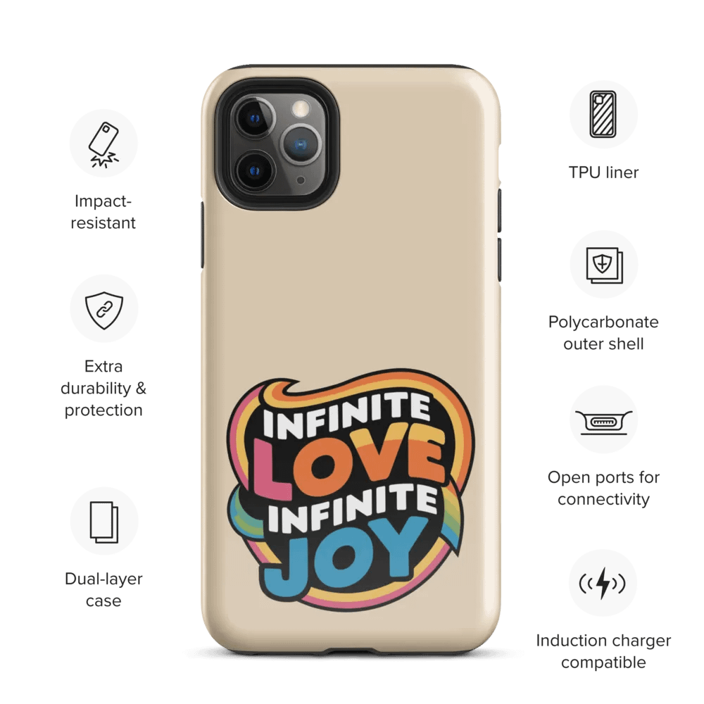 Infinite Love Infinite Joy Tough Case for Iphone (Champagne) product image (3)