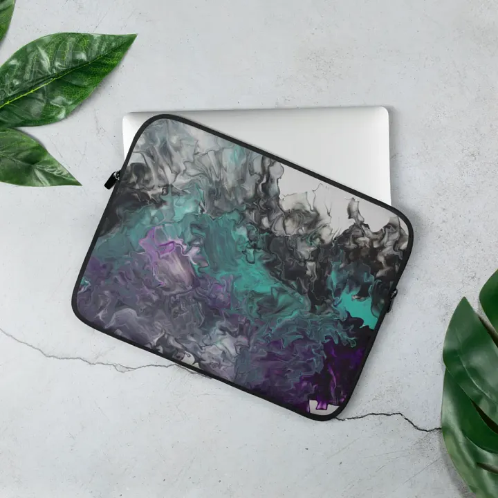 Acrylic Pour Printed Laptop Sleeve - Original FCCA Design product image (3)