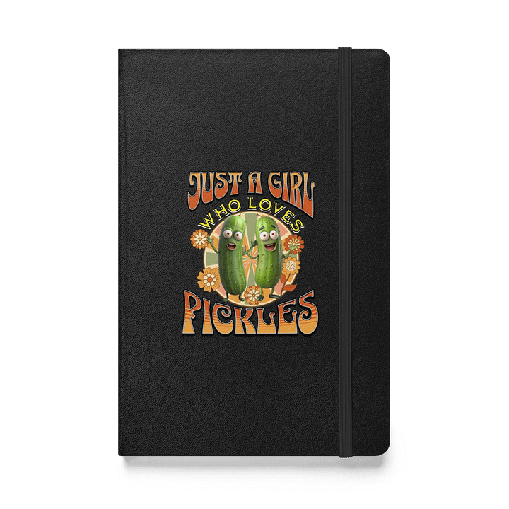 Just A Girl Who Loves Pickles Paradise Hardcover Notebook product image (1)