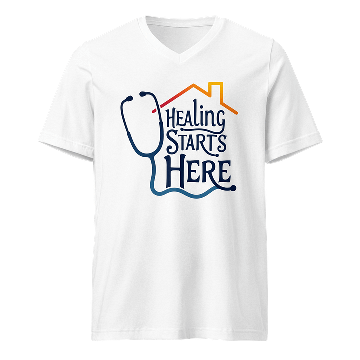 Healing Starts Here V-Neck Tee product image (1)