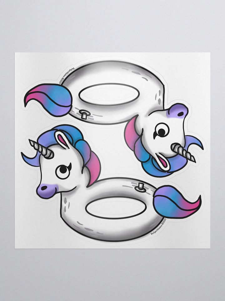 Unicorn Floatie - 2 Sticker product image (1)
