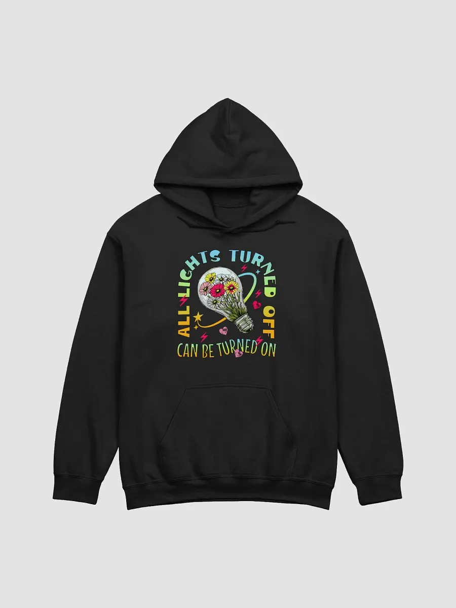 All Lights Turned Off Illuminate Floral Lightbulb Hoodie product image (1)