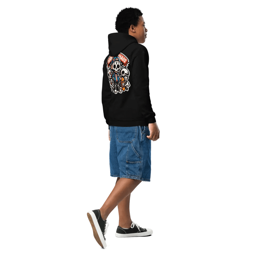 LITTLE EMO Bubble Text Youth Born For Chaos Hoodie product image (5)