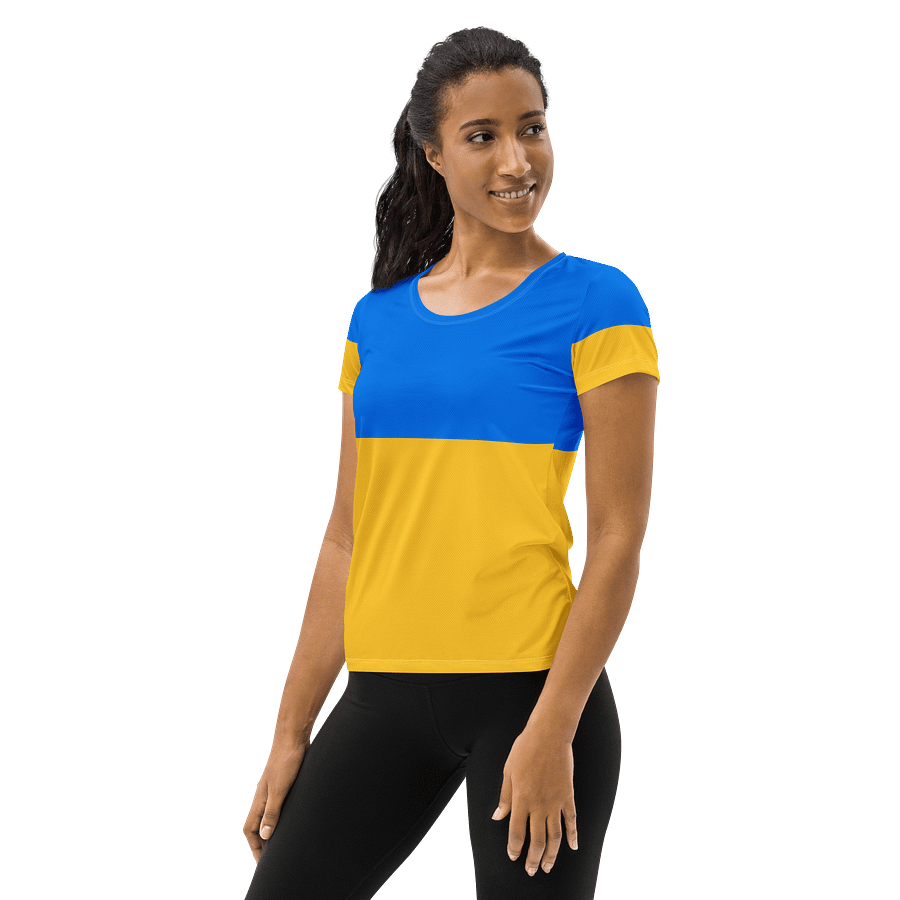 Sunshine Yellow Customizable Women's Athletic Tee product image (3)