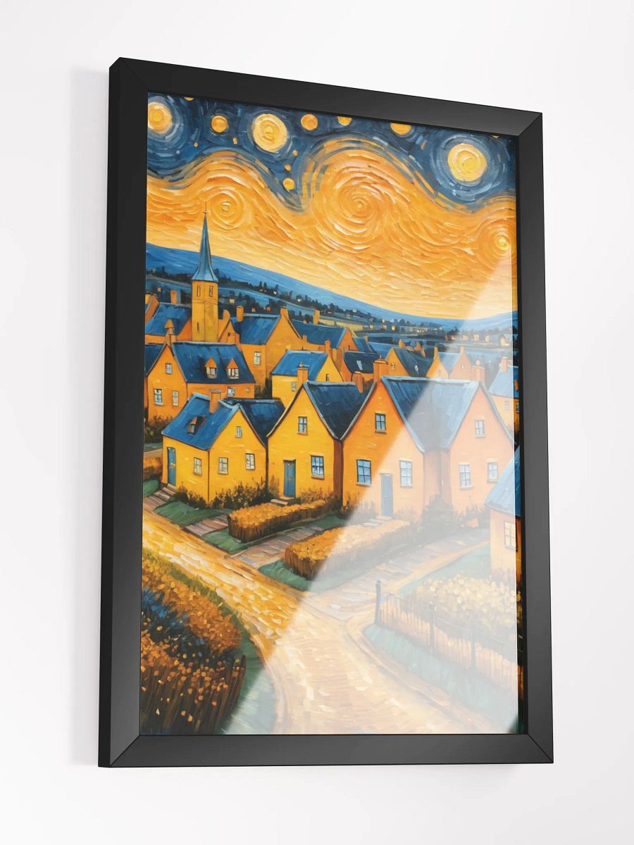 Starry Village Framed Matte Poster product image (9)