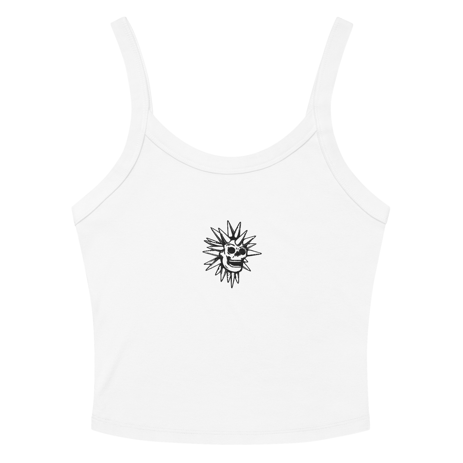 Embroidered Disco Skull Tank - Light product image (3)
