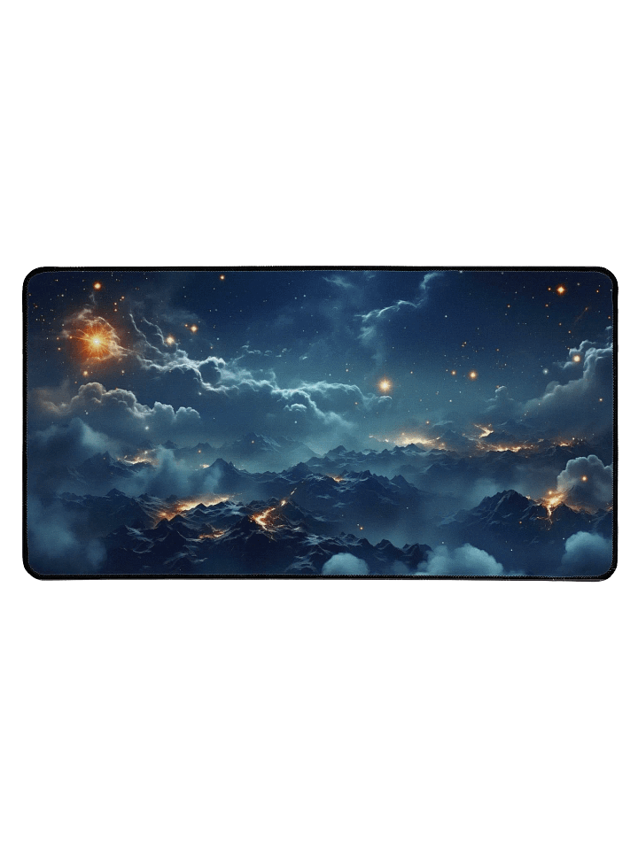 Starry Cloudy Sky Desk Mat by Treasure Pie product image (1)