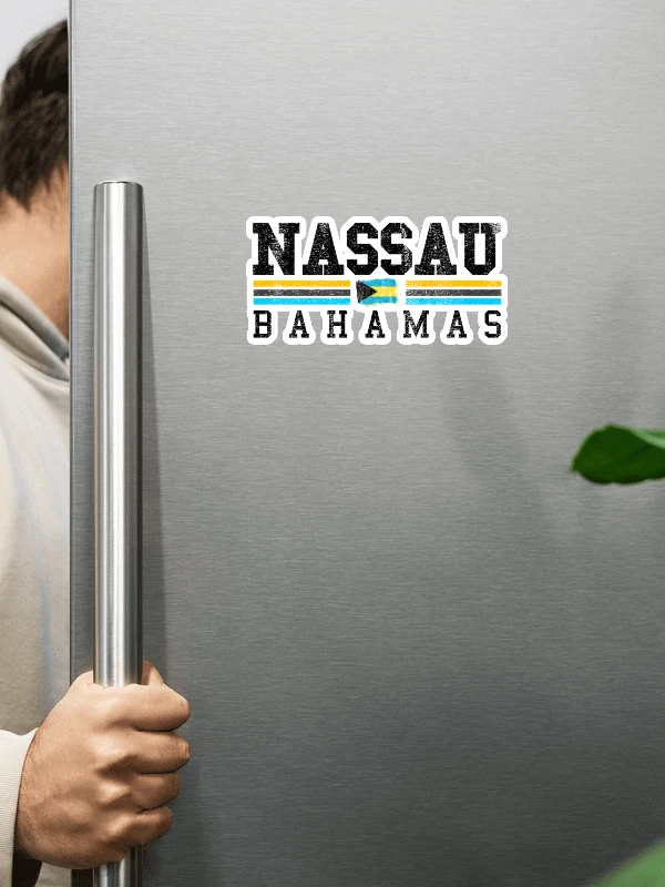 Nassau Bahamas Magnet : Bahamas Flag product image (1)