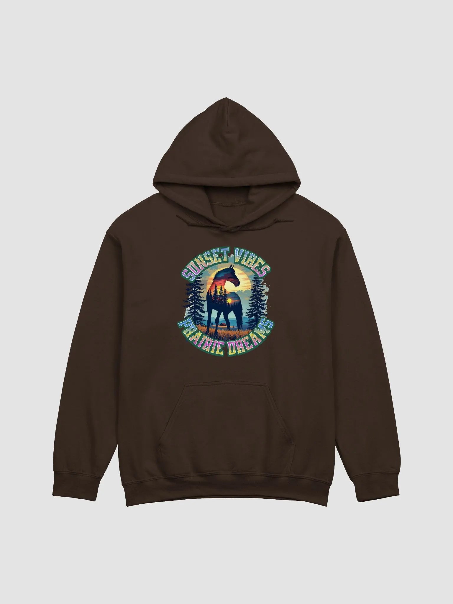 Sunset Vibes Prairie Dreams Horse Hoodie product image (3)