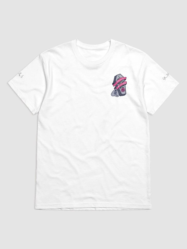 White and Grey Unisex T (Cemetery Logo) product image (2)