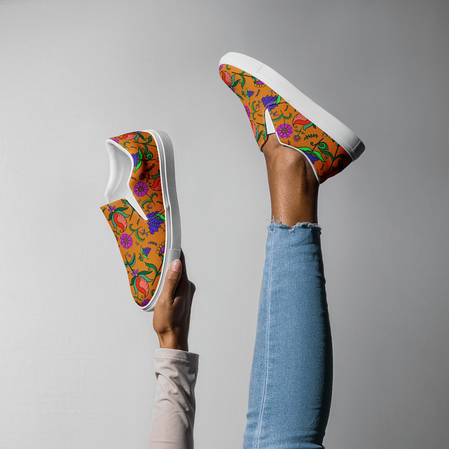 Kalamkari Floral Canvas Slip Ons product image (7)