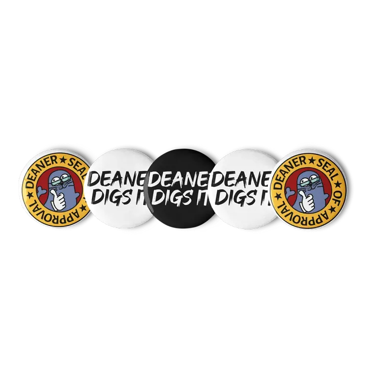 Deaner Seal of Approval Pin Buttons Set product image (1)