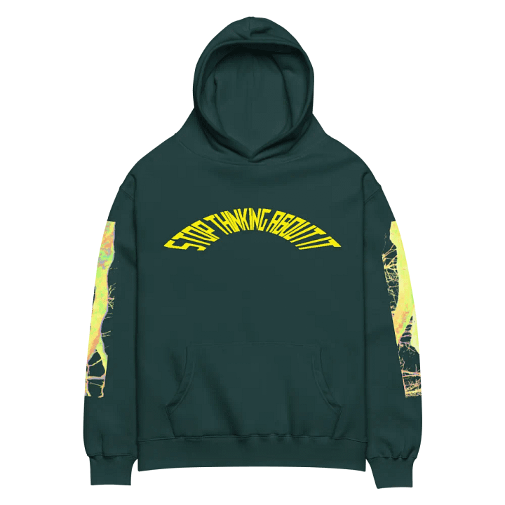 stop thinking hoodie product image (1)