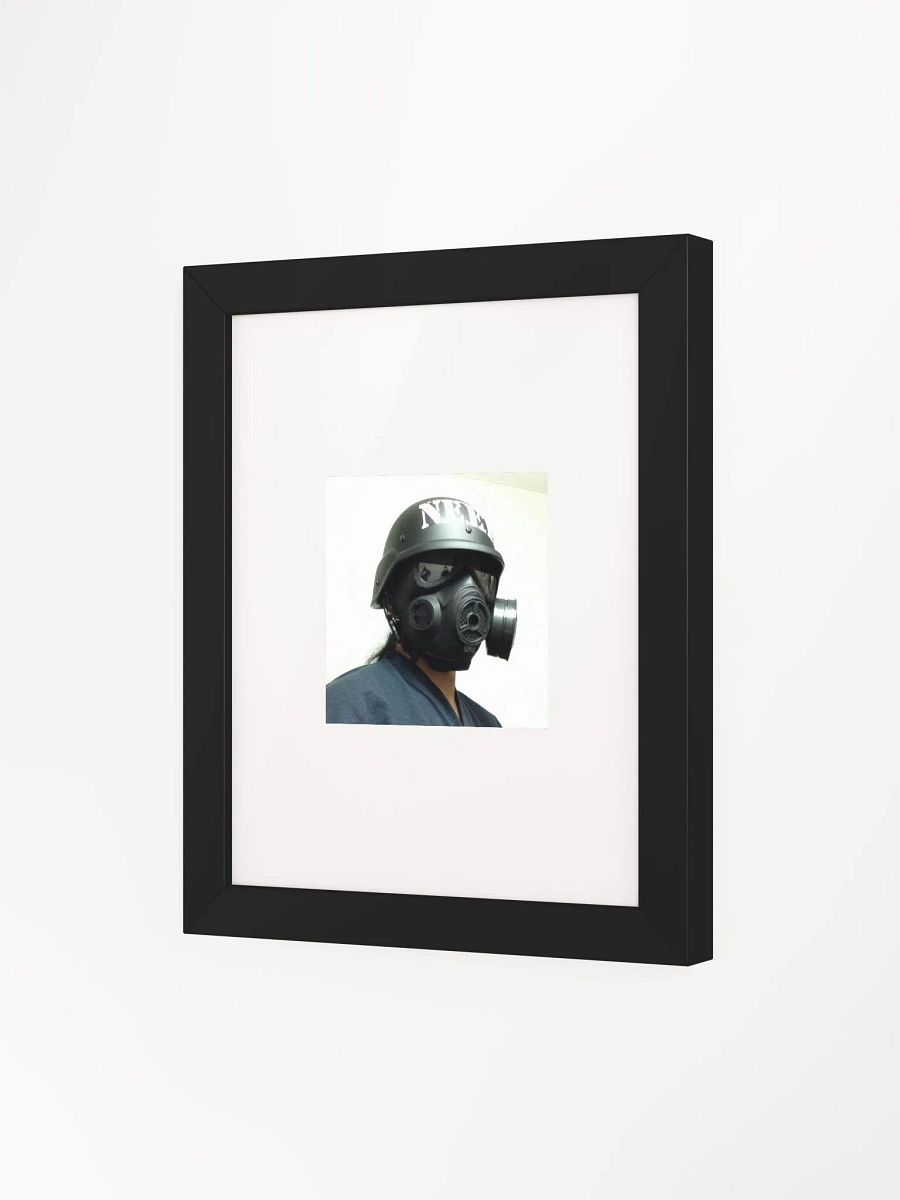 Gas Mask Tryhard Framed Matte Poster product image (3)