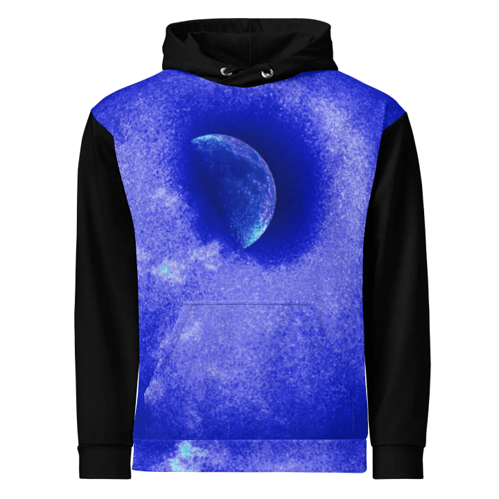 Darkest Disintegrating Moon Unisex Pull Over Hoodie product image (2)