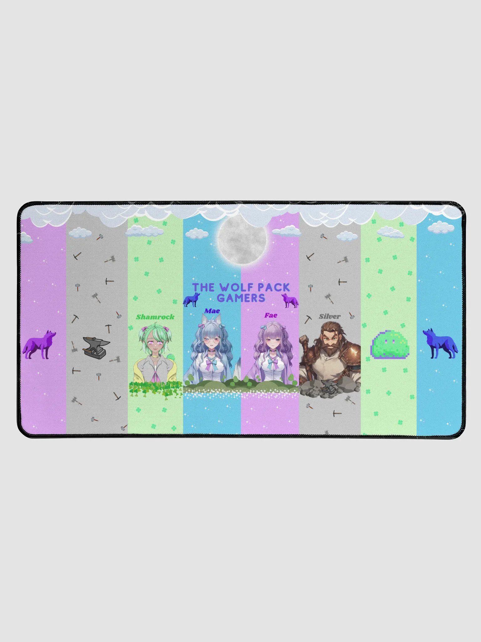 The Wolf Pack Gamers Desk Mat (15.5