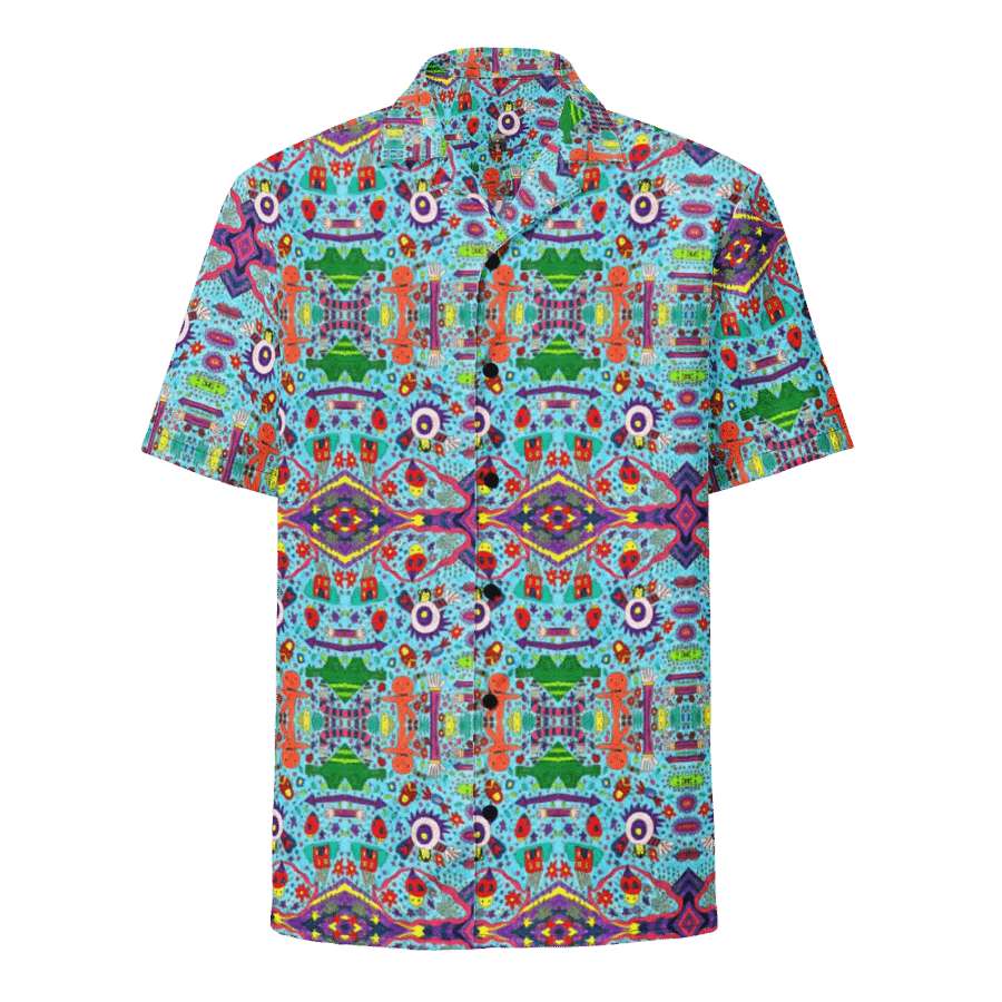 Abstract Doodle Characters Unisex Hawaiian Shirt product image (5)