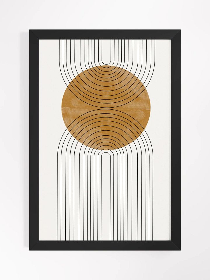 Symmetric Flow Framed Art Print | Modern Geometric Design for Contemporary Elegance product image (2)