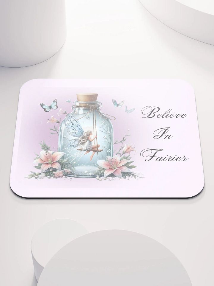 Whimsical Fairy Glass Bottle Mouse Pad product image (1)