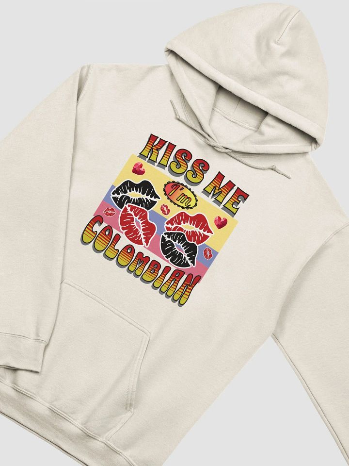 Kiss Me I'm Colombian Graphic Hoodie product image (18)