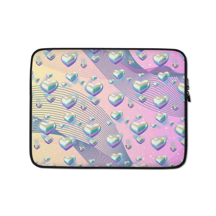 Whimsical Heart Laptop Sleeve for the feminine ladies girls gen z product image (1)