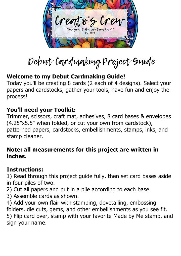 Cardmaking Guide product image (2)