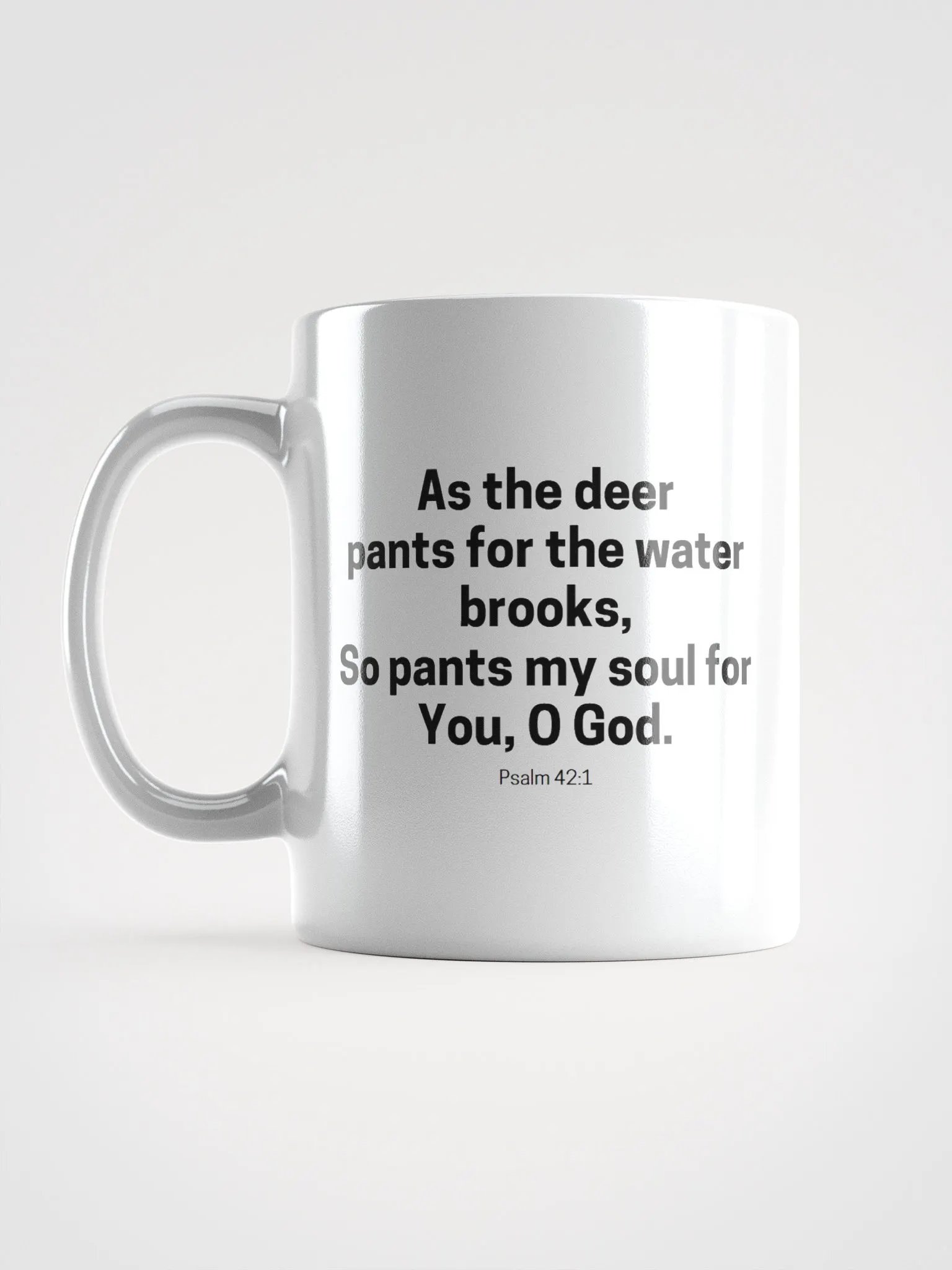 As The Deer Pants For The Water Brooks Psalm 42:1 White Glossy Mug 11/15/20oz product image (6)