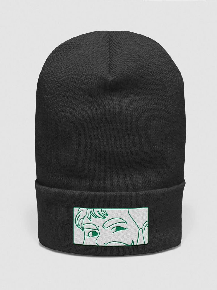 Bear Stare Beanie - Green Outline product image (7)
