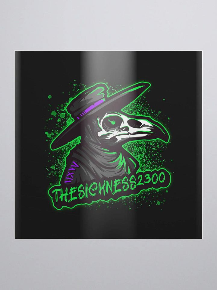theSICKNESS black background sticker product image (1)