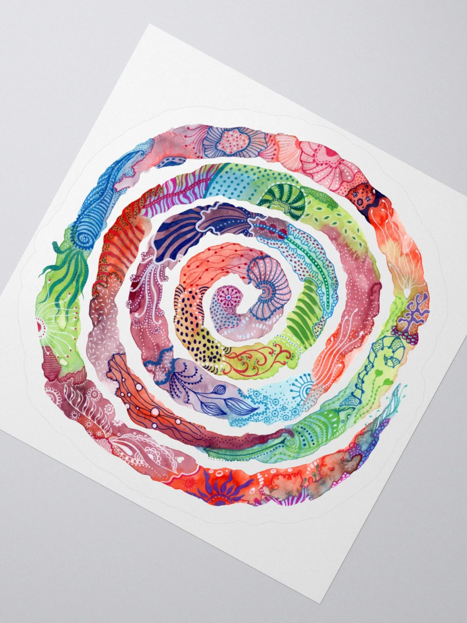 Spiral Doodles Kiss Cut Stickers product image (6)