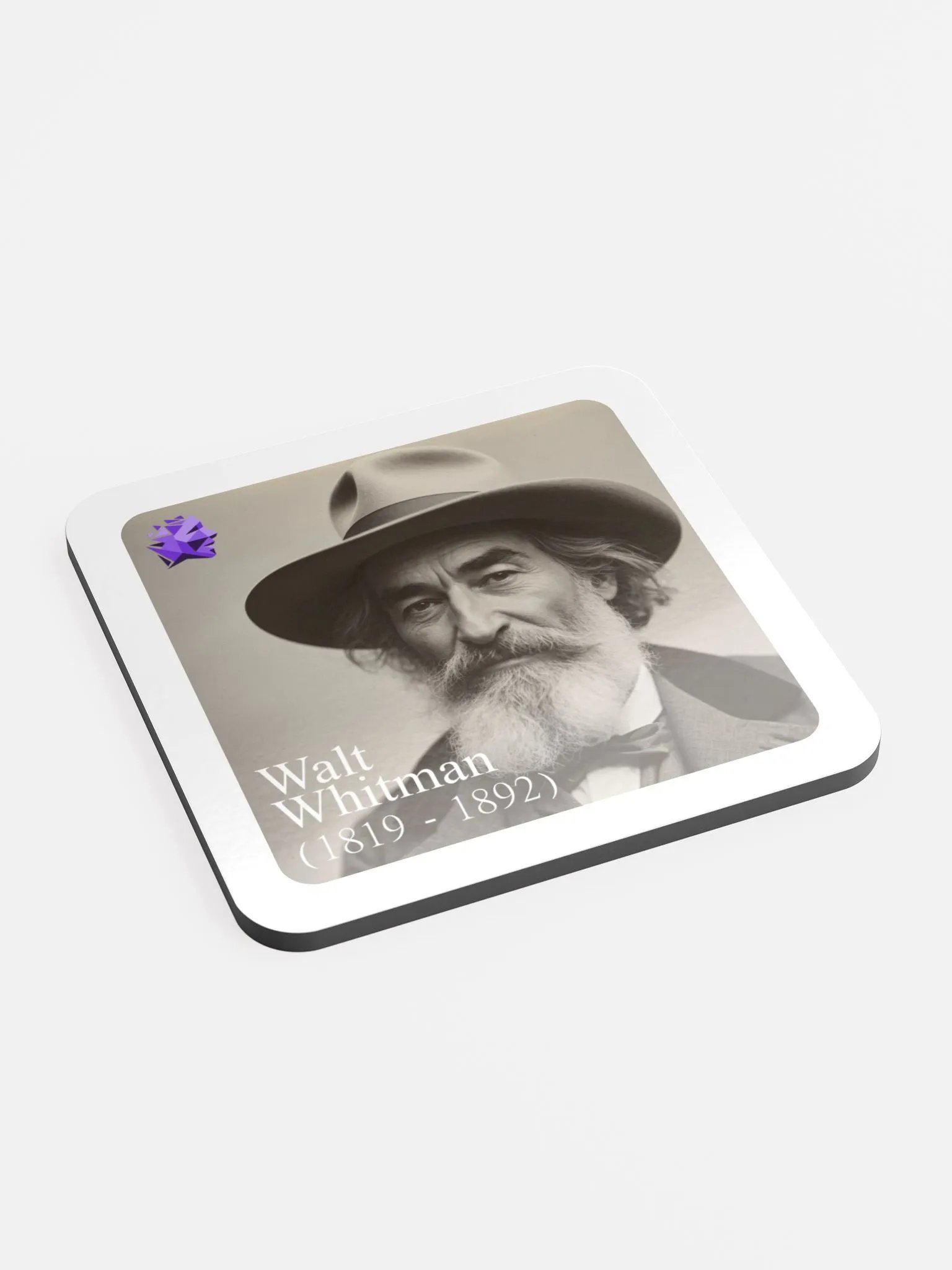 Walt Whitman Cork Coaster product image (2)