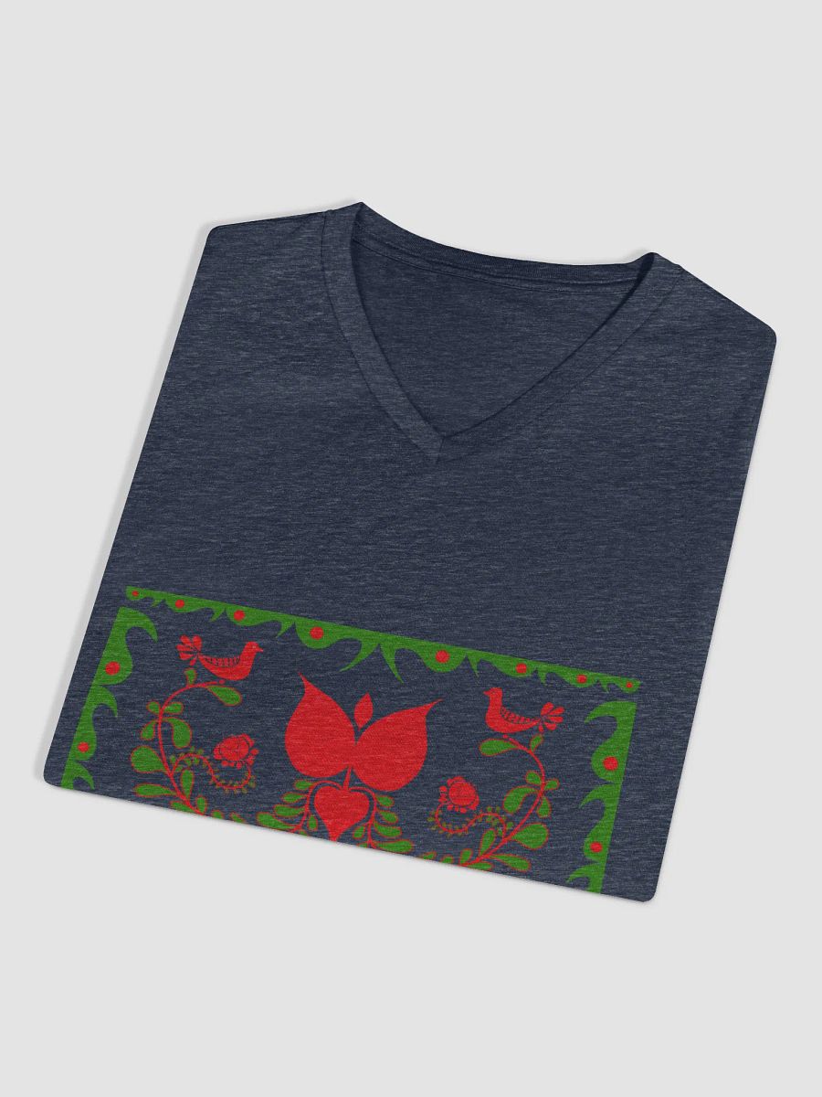 Folk Art Hungarian Floral V-Neck Tee product image (7)