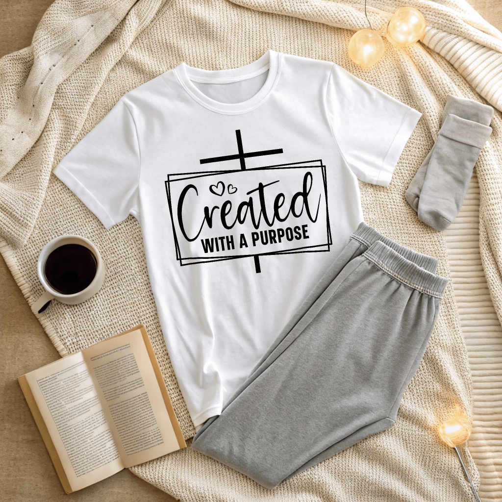 Created With A Purpose - Women's White T-Shirt product image (2)