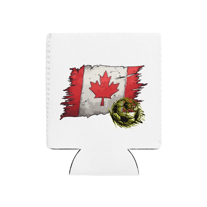 Canada Flag Soccer Football Can Cooler product image (1)