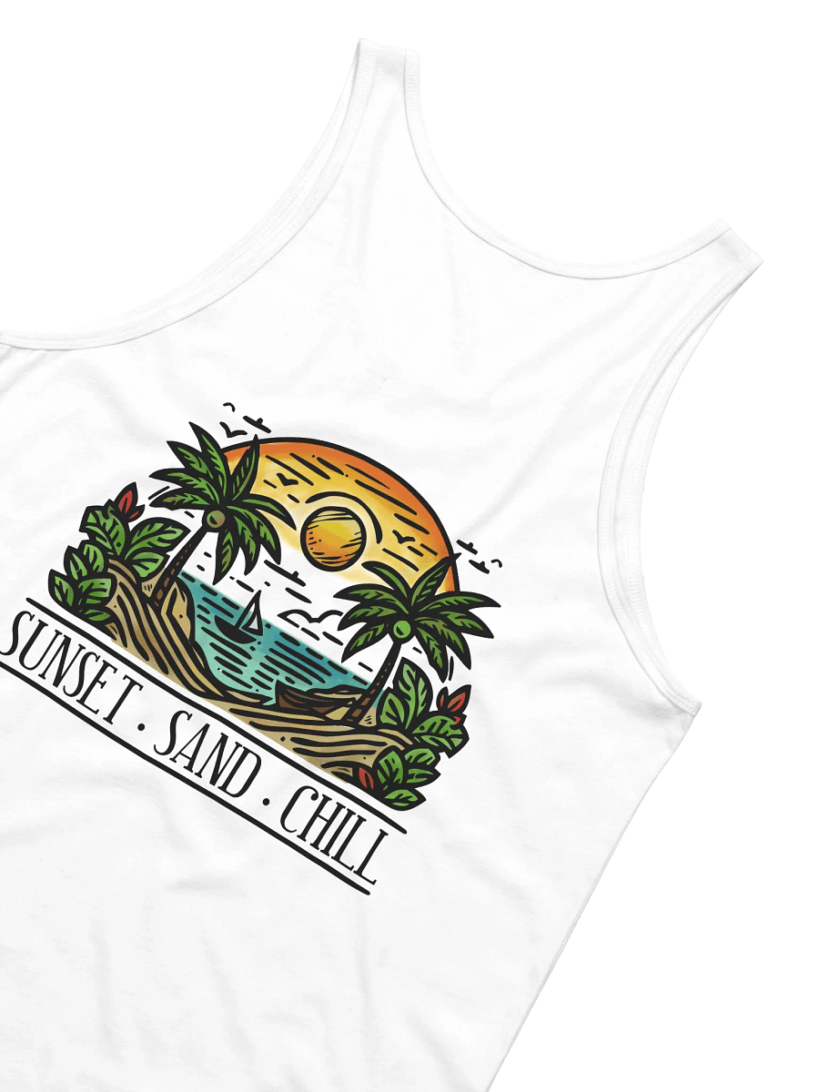 Sunset. Sand. Chill Canvas Tank Top product image (5)