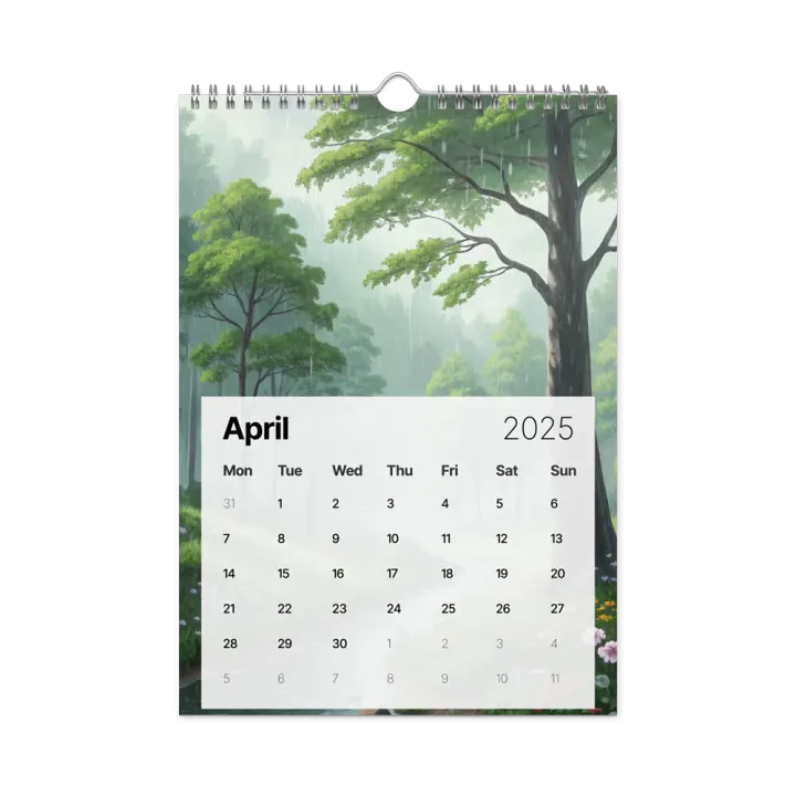 MAGICAL ANIME SEASONS WALL CALENDAR 2025 product image (1)