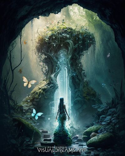 Deep within the heart of an ancient forest, hidden beneath towering canopies and veiled by a lattice of vines, lay the Source...