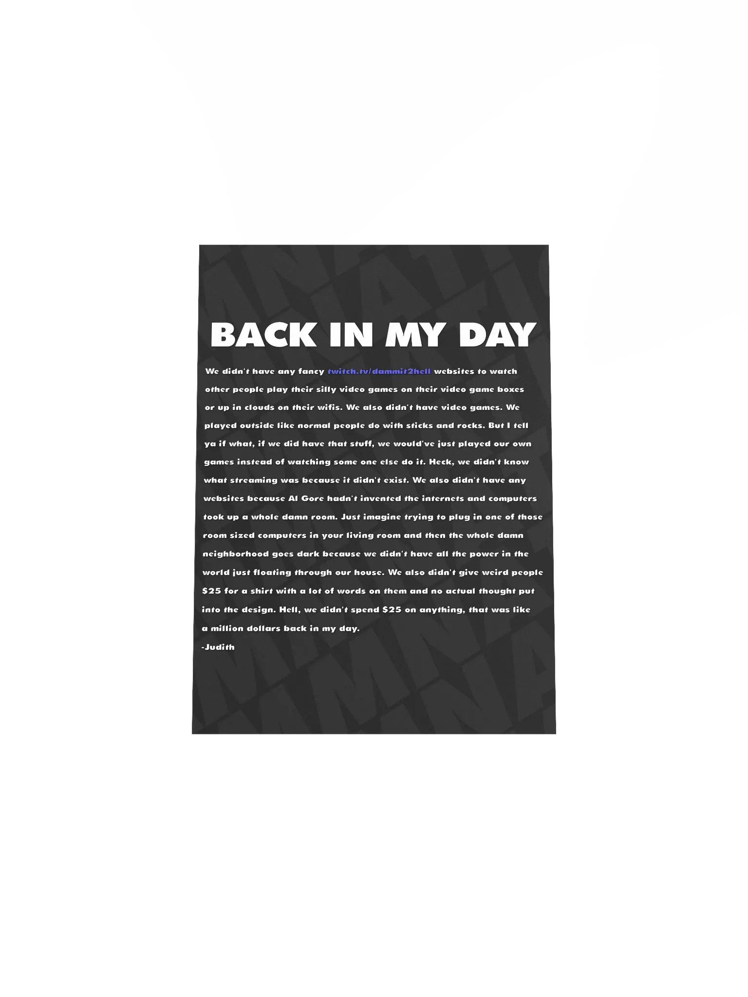 Back In My Day Poster 5" x 7" product image (4)