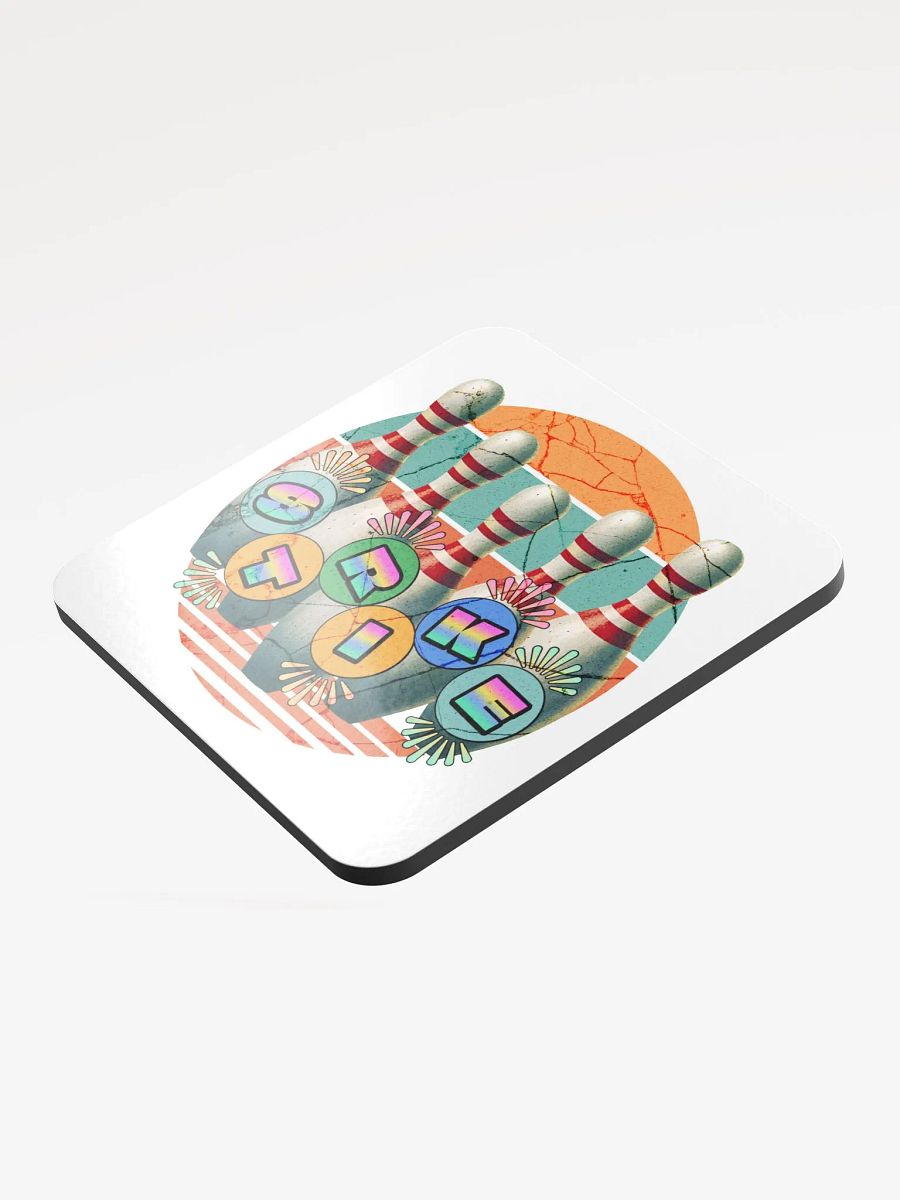 Bowling Pins Strike Retro Coaster Set product image (4)