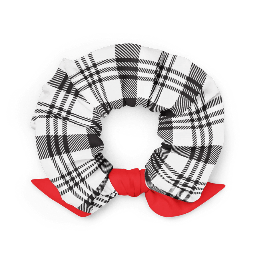 Black/White Plaid Scrunchie product image (3)