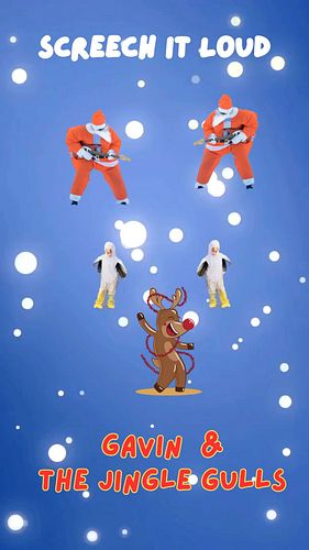 Screech it Loud - time to fly high, singing a happy tune with Gavin and the Jingle Gulls. A toe tapping, wing flapping festiv...