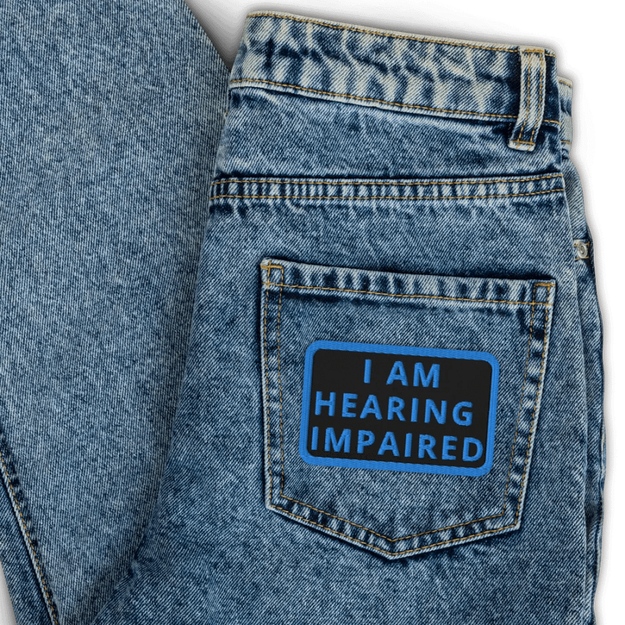 I AM HEARING IMPAIRED - Patch product image (3)
