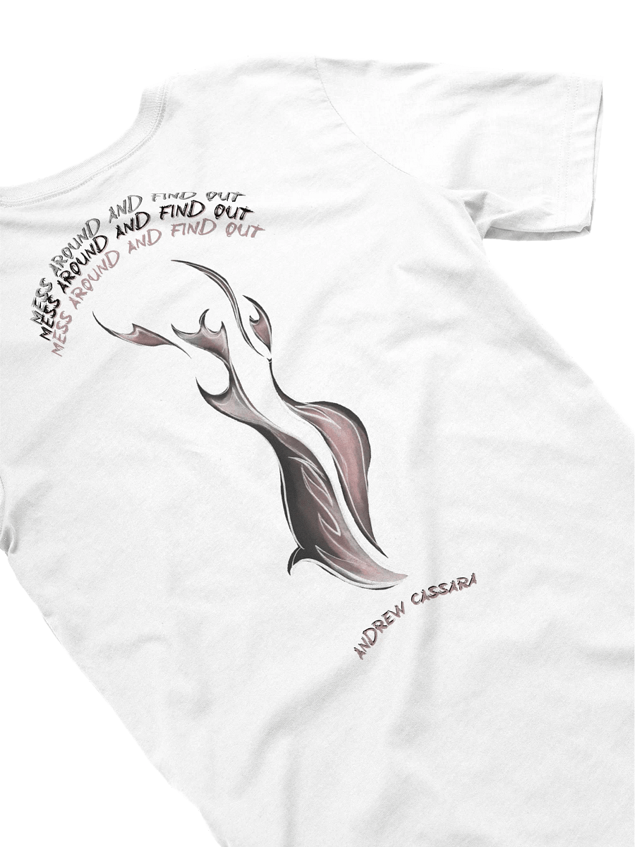 MESS AROUND AND FIND OUT ~ FLAME TEE (WHITE) product image (4)
