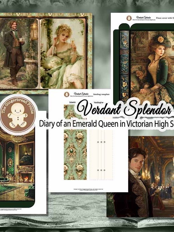 Verdant Splendor - Diary of an Emerald Queen Journal Digital Download product image (9)