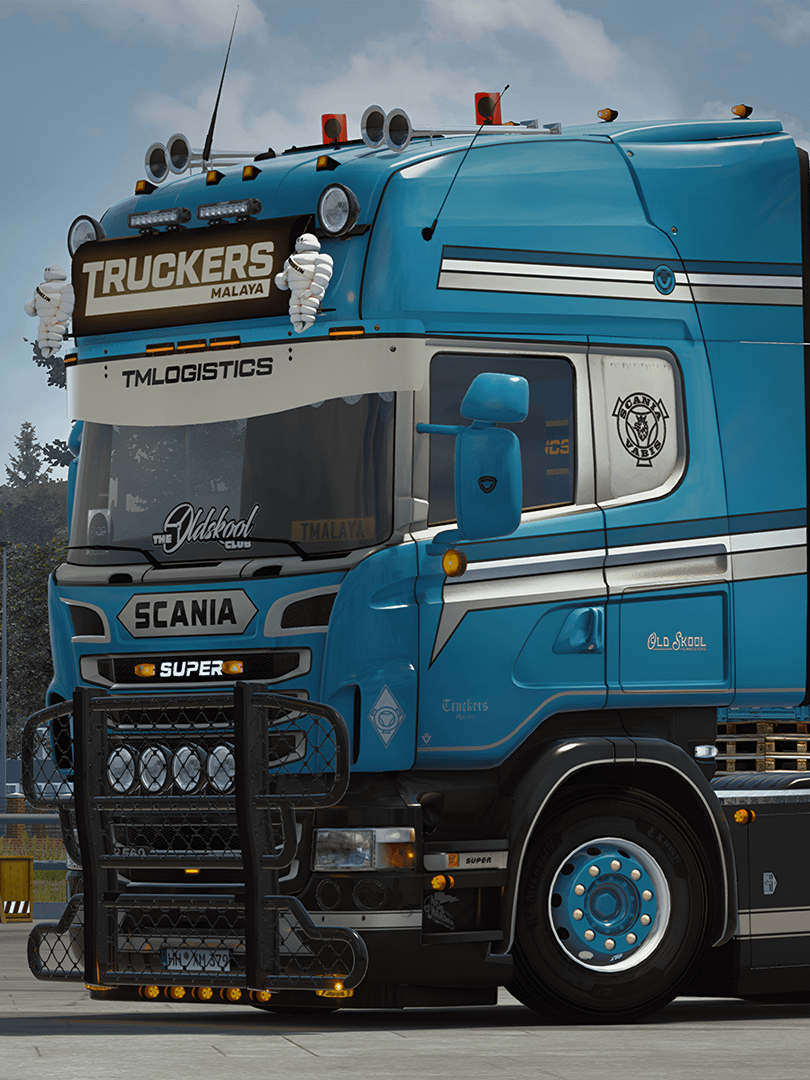 ETS2 - Truckers Malaya Scania R4 R5 R6 (RJL) Old Skool Changeable Multicolor Skin (Gloss & matte color) for RJL only product image (2)