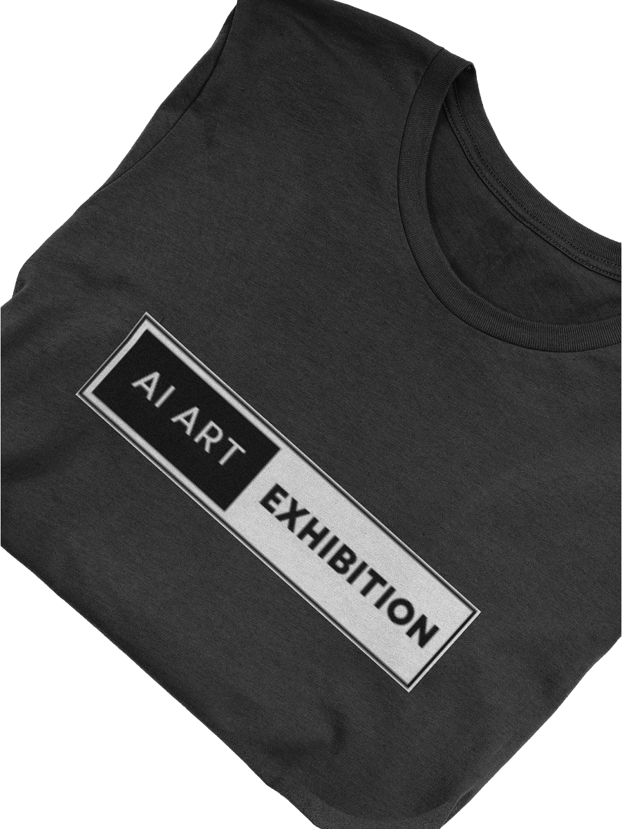 Women White "AI Art Exhibition" logo T-shirt product image (8)