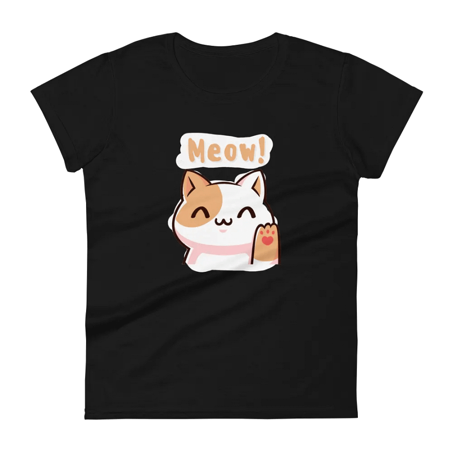 Meow! Cartoon Cat Women's T-Shirt product image (4)