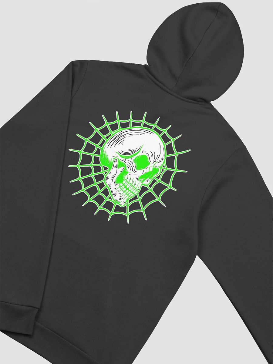 Spider Skull Hoodie Lime Green product image (23)
