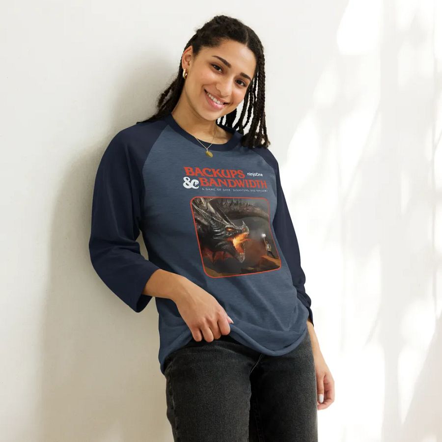 NinjaOne Backups & Bandwidth 2023 - Raglan Tee product image (10)