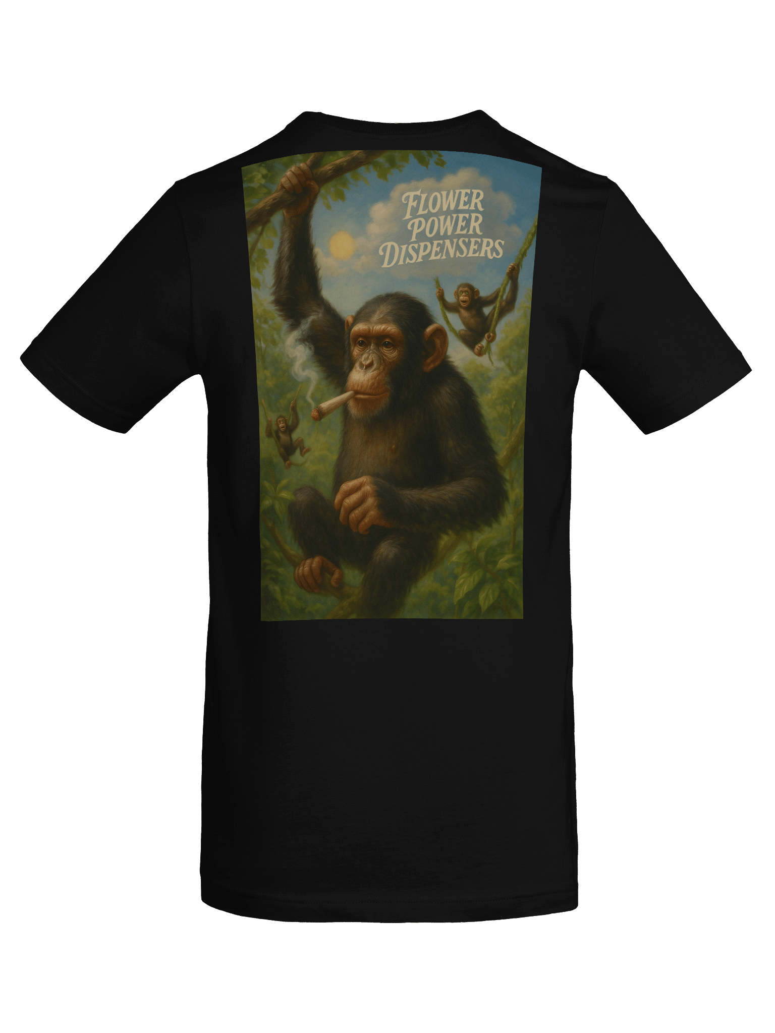 Monkey Play Flower Power SG Logo Soft Tee product image (8)